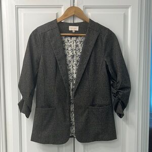 Women's Brown and Black Blazer